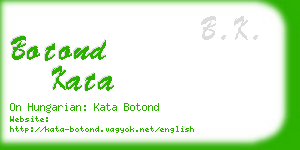 botond kata business card